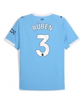 Manchester City Ruben Dias #3 Maglia Gara Casa Repliche 2025-26 Maniche Corte